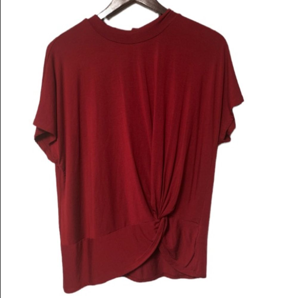 NWT Amour Vert Esmeralda Ruby Red Women’s Blouse Size XL